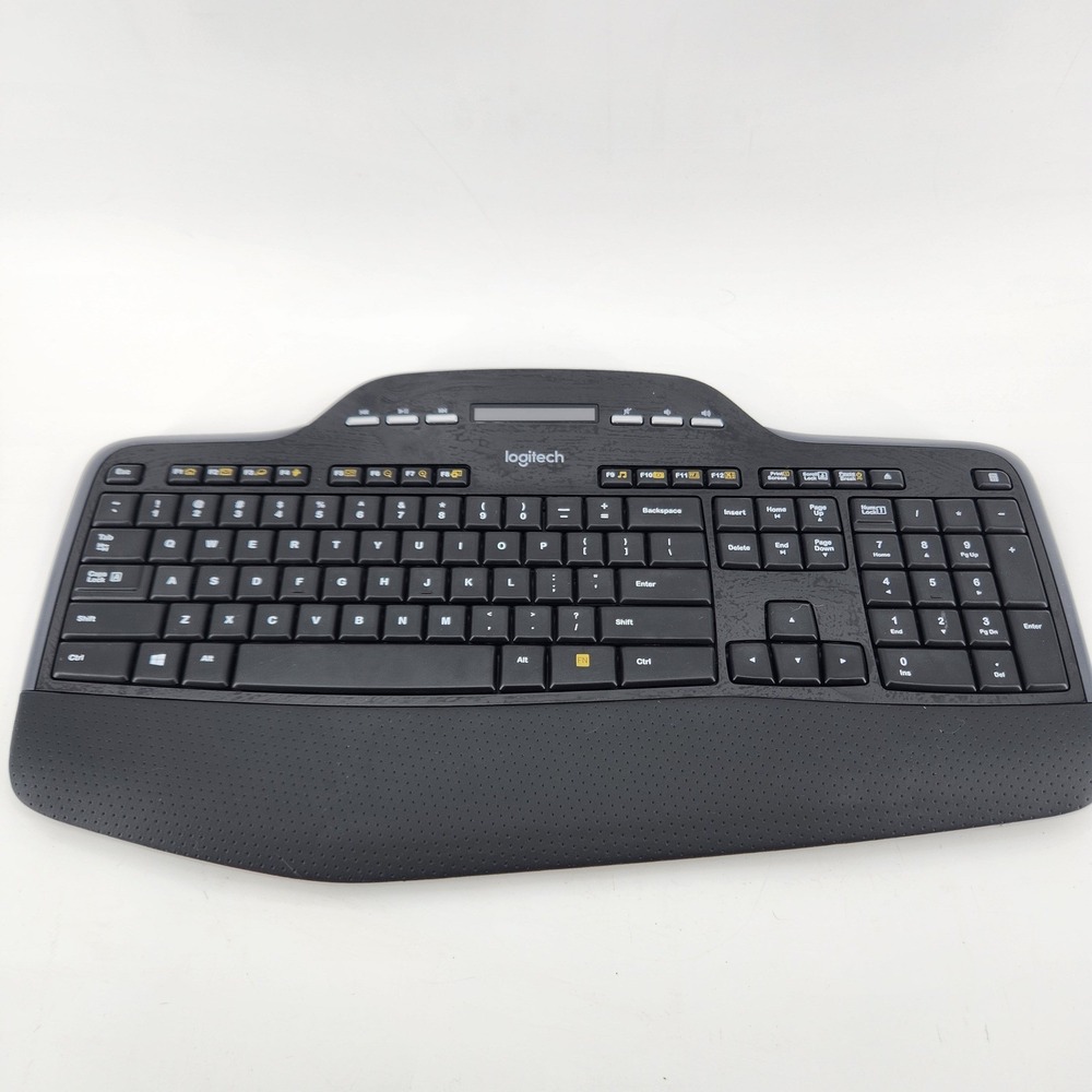 Logitech MK710 Wireless Keyboard Black No Dongle Tested Powers On‎